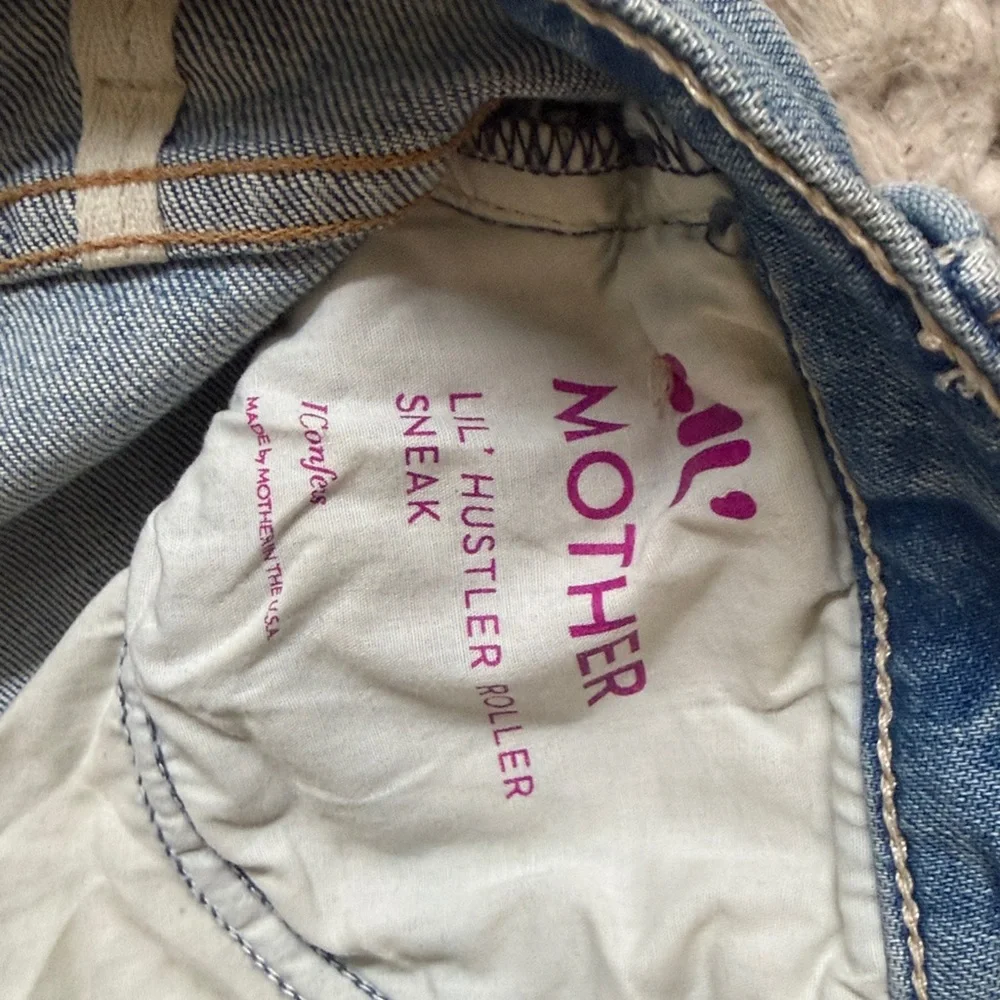MOTHER Light Blue Wide-Leg Flare Jeans